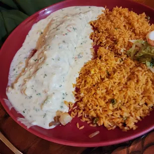 Seafood burrito NO Beans.