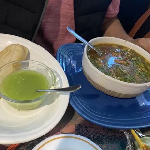 Tamale &amp; Sopa de Birria