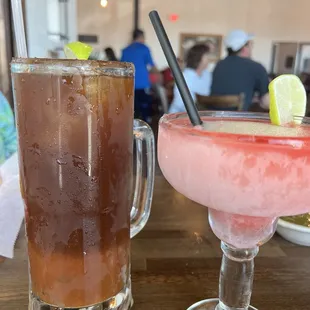 A Michelada and a margarita