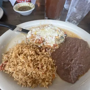 Chiles Rellenos with cheese
