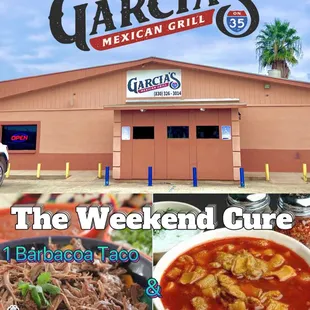 the front of the restaurant