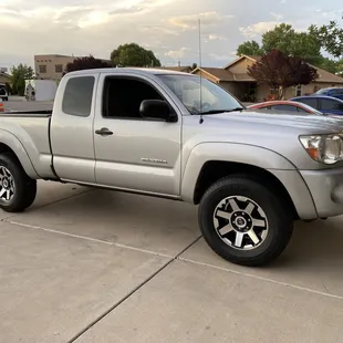 My baby with her new shoes.