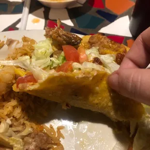 ordered a chalupa and got basically a very thin taco shell