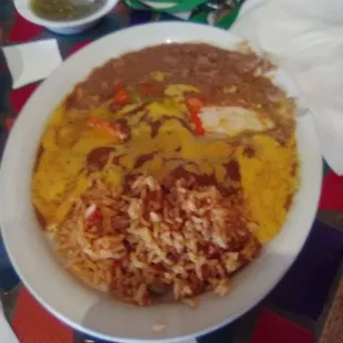 Enchilada plate