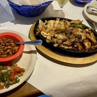 Chicken fajitas at Garcia's