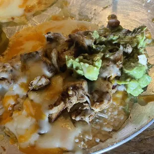 Chicken fajita nachos.