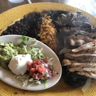 Chicken and steak Fajitas