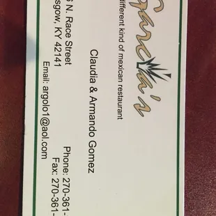 For all ppl having problems calling at GARCIAS, on our card is the correct phone number .... THANK YOU !!