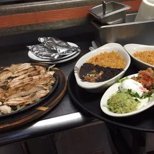 Double chicken fajitas !!!