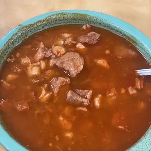 Pozole as it comes