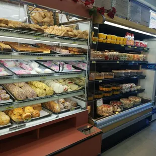 a variety of baked goods