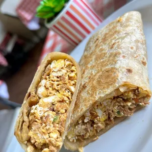 Burrito de Machaca con huevo