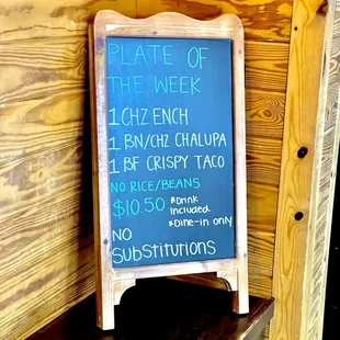 This week&apos;s special.