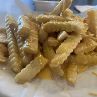 Ordered a small queso and an order of fries. Great combo