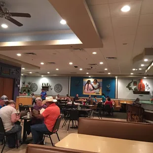 people sitting at tables