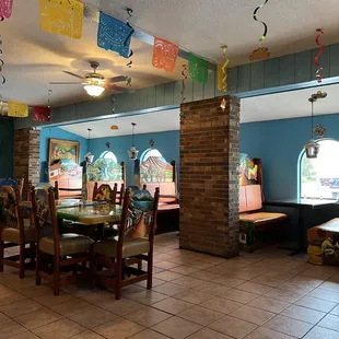 the dining area