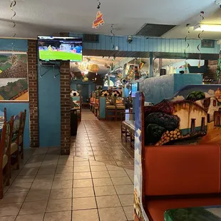 the inside of the restaurant