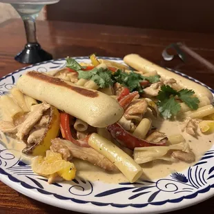 This was one of the chicken Alfredo. It was really great