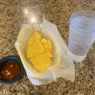 Chips and salsa to start