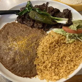 Carne asada plate