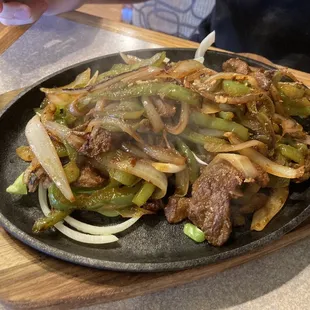 Steak fajitas