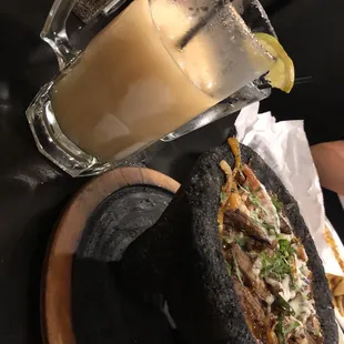 Molcajete and tropical margarita