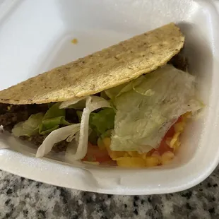 Beef taco
