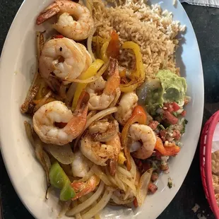 Shrimp Fajita Plate