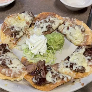 Beef fajita nachos
