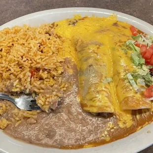 Two enchiladas