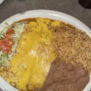 Cheese enchiladas