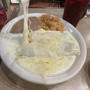 Spinach enchiladas