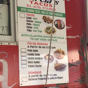 menu, sushi and sashimi
