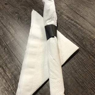 Napkins and utensils