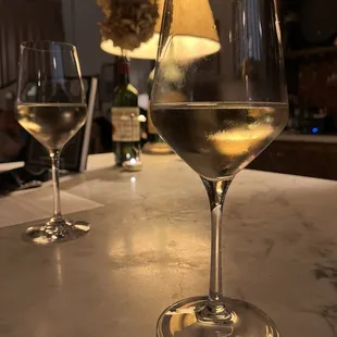 A rare sighting...Tara is enjoying white wine. Sauvignon Blanc from the Sancerre region of  is probably my favorite white.