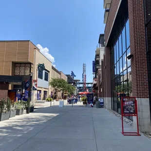 a view of a city street