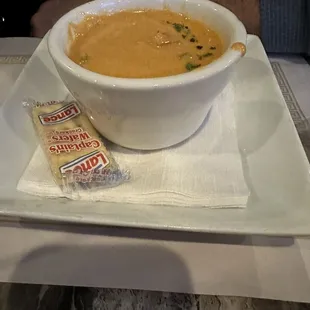Shrimp bisque.. good would get again.