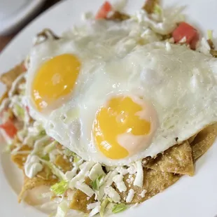Chilaquiles Verdes with Chorizo