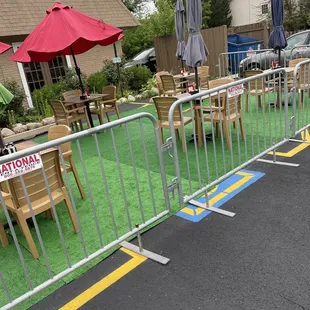 The other area of outdoor seating