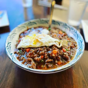 Minced Beef &amp; Egg on Rice - loved it!