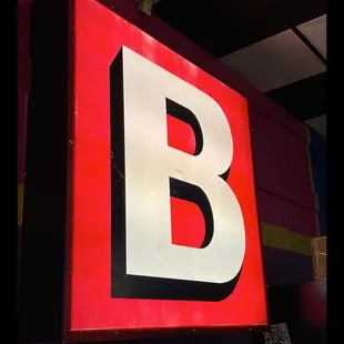 Loved the old school signage inside Garden Bowl!