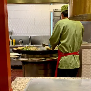 Mongolian grill to order also
