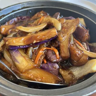 Spicy Eggplant with Garlic and Chili Clay Pot Chef Special