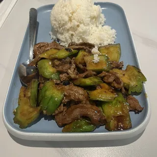 Bitter Melon Beef over Rice
