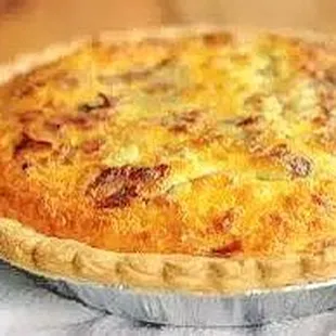 Quiche fresh from the oven at Garden Cafe!