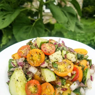 Fresh from Willow&apos;s garden! Farm to Table Salads at Garden Cafe! Grown here in Media!