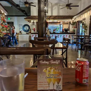 the interior of a restaurant