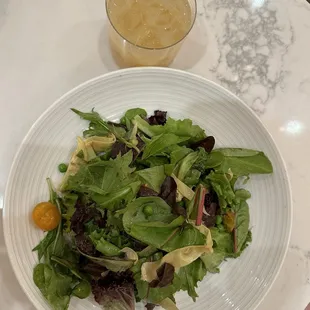 Autumn Harvest Salad and Franc Perry drink