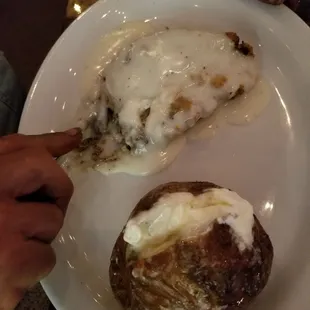 This was our Chicken Fry Steak dinner .. As it came out disappointed as this is a Steak House..