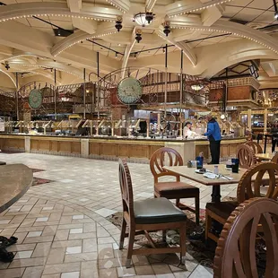 he interior of a restaurant